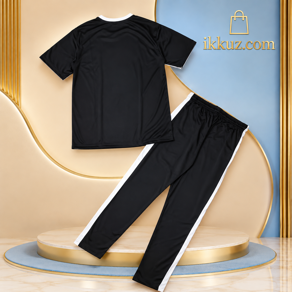 Men’s Sports T-Shirt &amp; Track Pant Combo Set | Casual Gym, Running &amp; Workout Wear