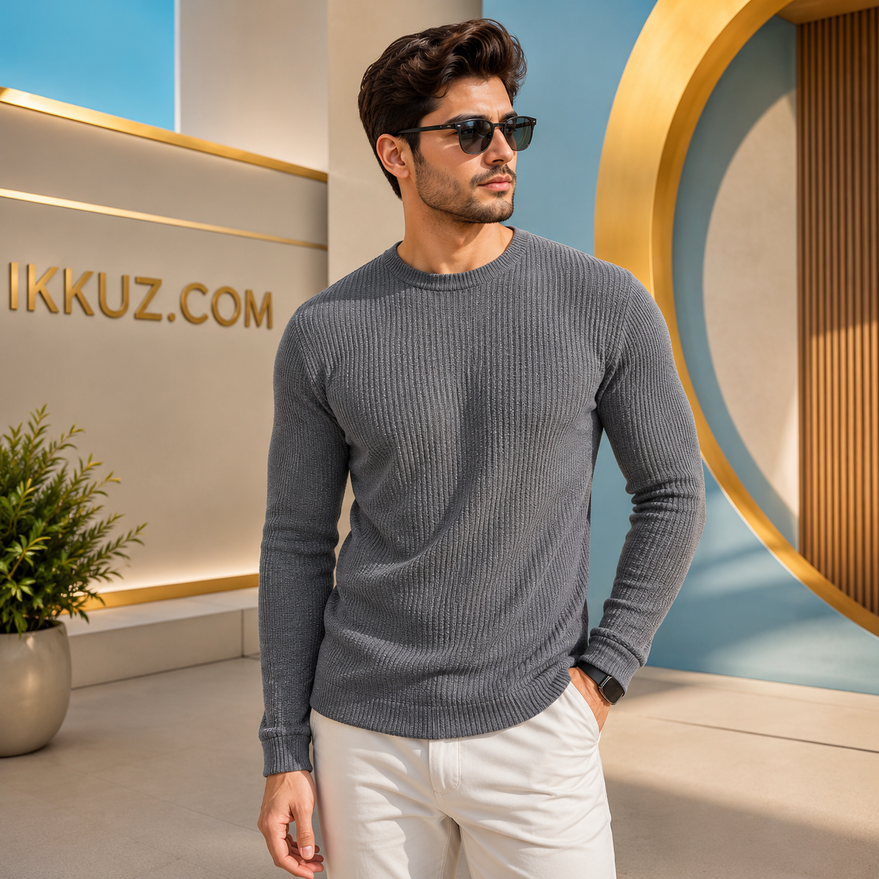 Men’s Premium Comfort Round Neck Full Sleeve Cotton T-Shirt