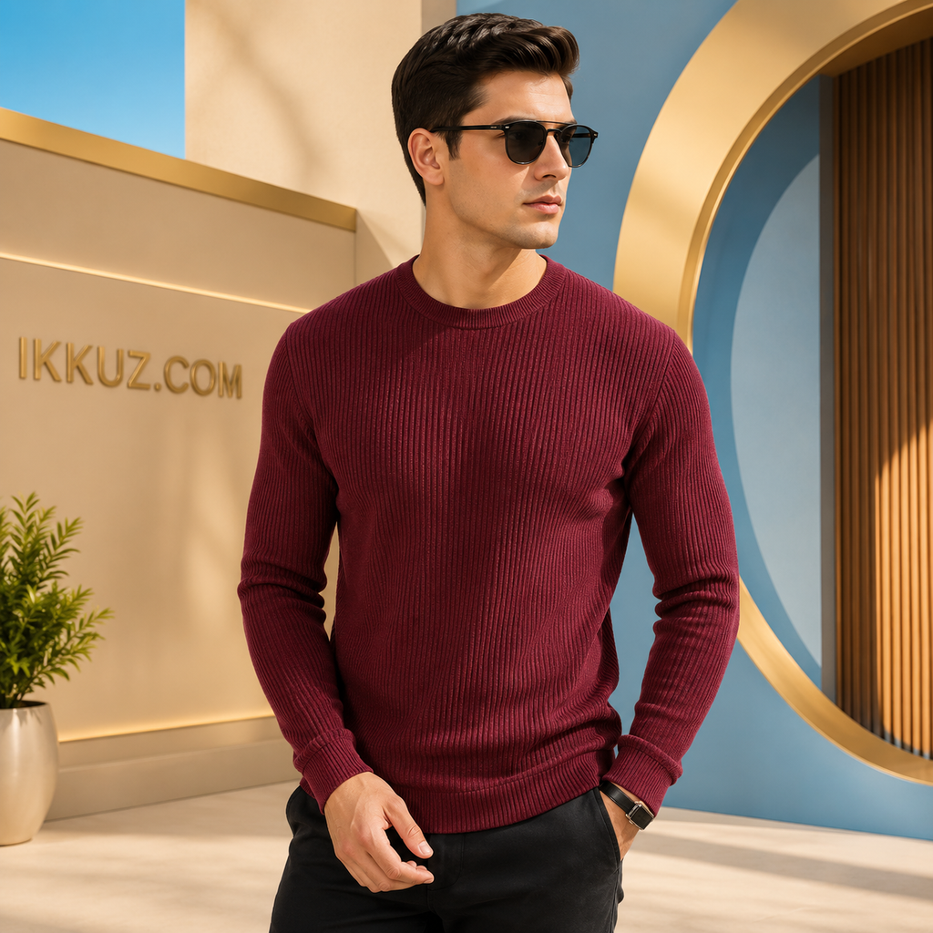 Men’s Premium Comfort Round Neck Full Sleeve Cotton T-Shirt