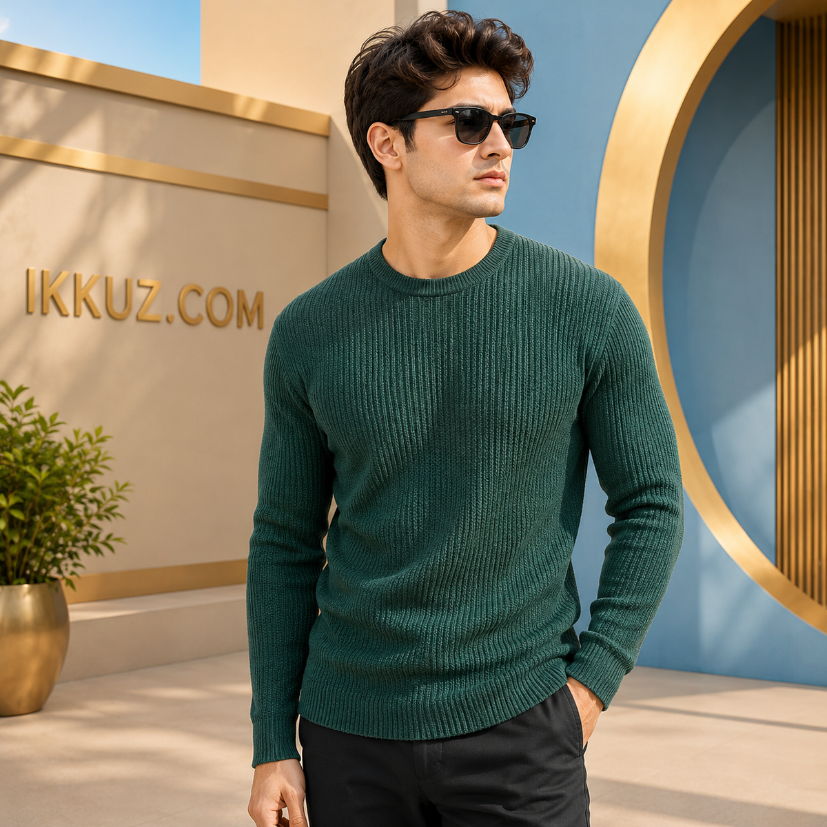 Men’s Premium Comfort Round Neck Full Sleeve Cotton T-Shirt