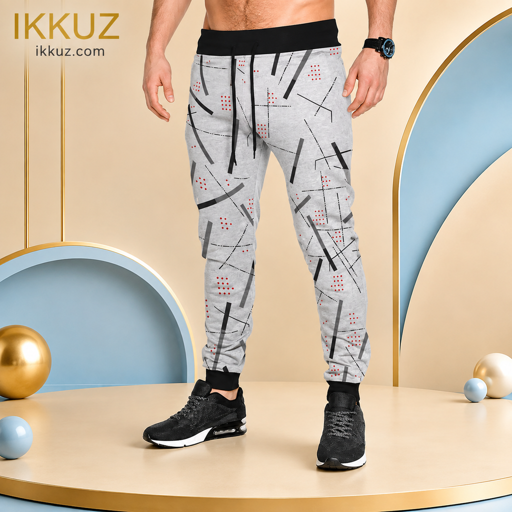 Men's Premium Printed Track Pants – Pack of 3 | Cotton Blend Joggers | Comfortable Sportswear