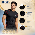Men’s Performance Compression T-Shirt | Half Sleeve Athletic Sportswear | Gym &amp; Fitness Workout Top
