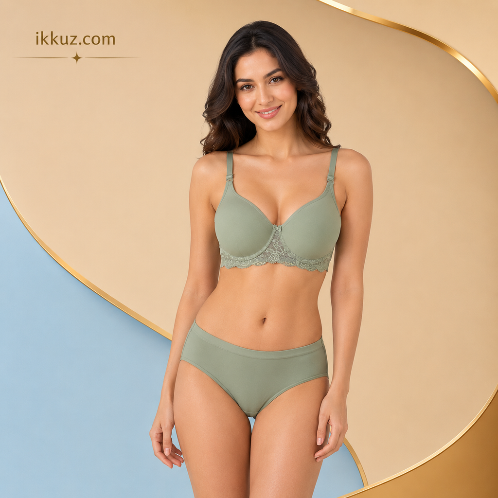 Women’s Lace Comfort Lingerie Set – Pack of 3 | KT 1054