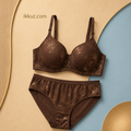 EleganceFit Floral Padded Bra &amp; Panty Set for Women – Full Coverage Everyday Comfort