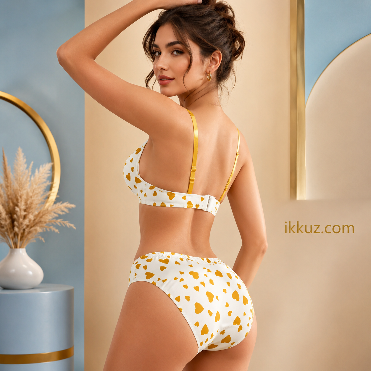 Premium Women’s Push-Up Lingerie Set – Soft-Cup Support Bra &amp; High-Waist Panty