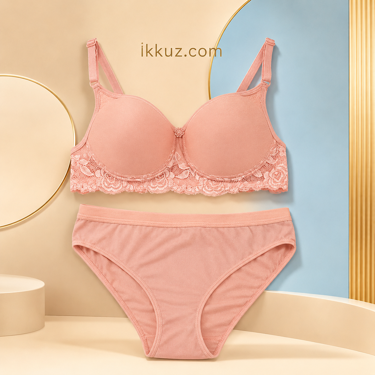 Premium Floral Cotton Lingerie Set – Pack of 3 by Bylko