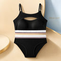 Women’s Premium ComfortFit Padded Bralette &amp; High-Waist Panty Set