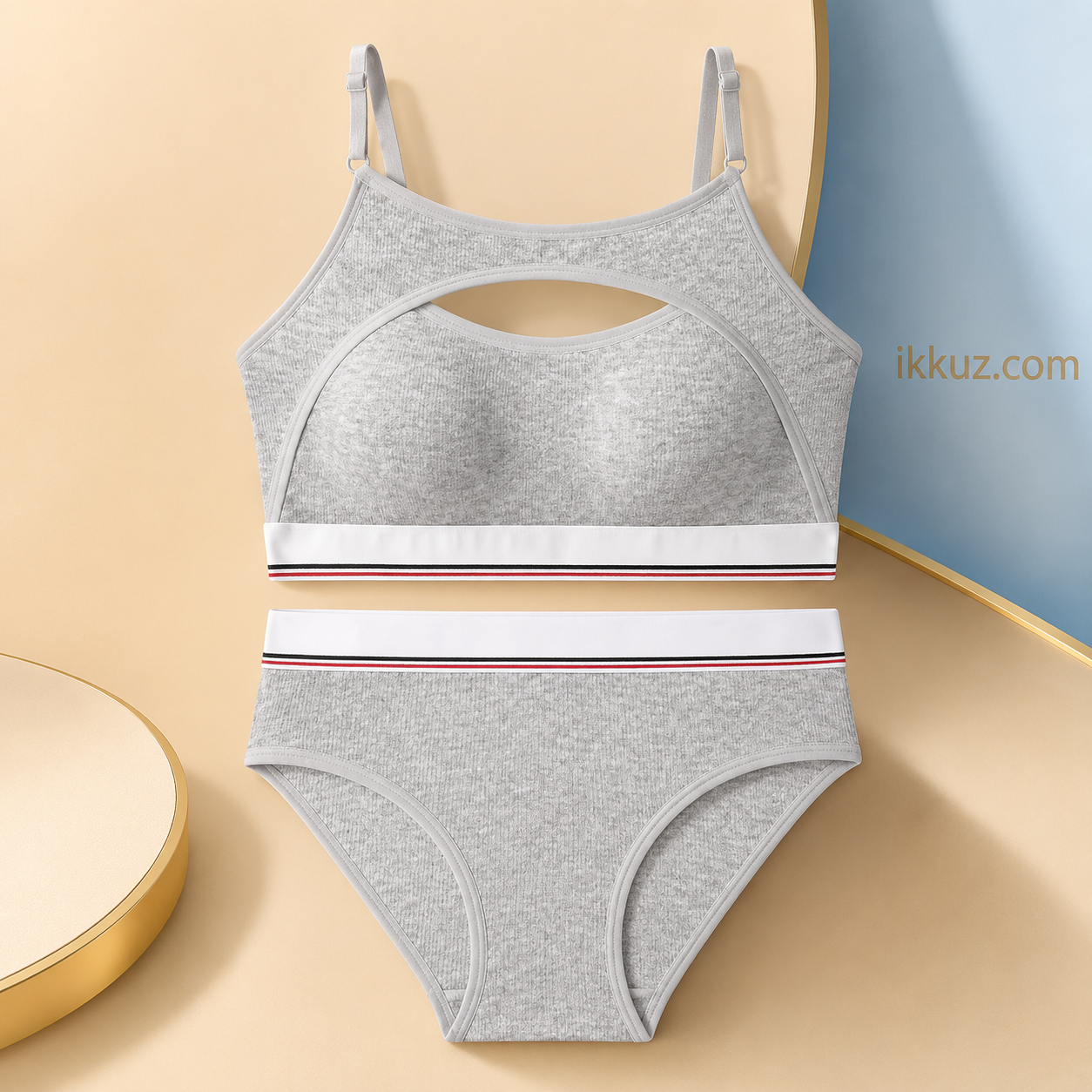 Women’s Premium ComfortFit Padded Bralette &amp; High-Waist Panty Set