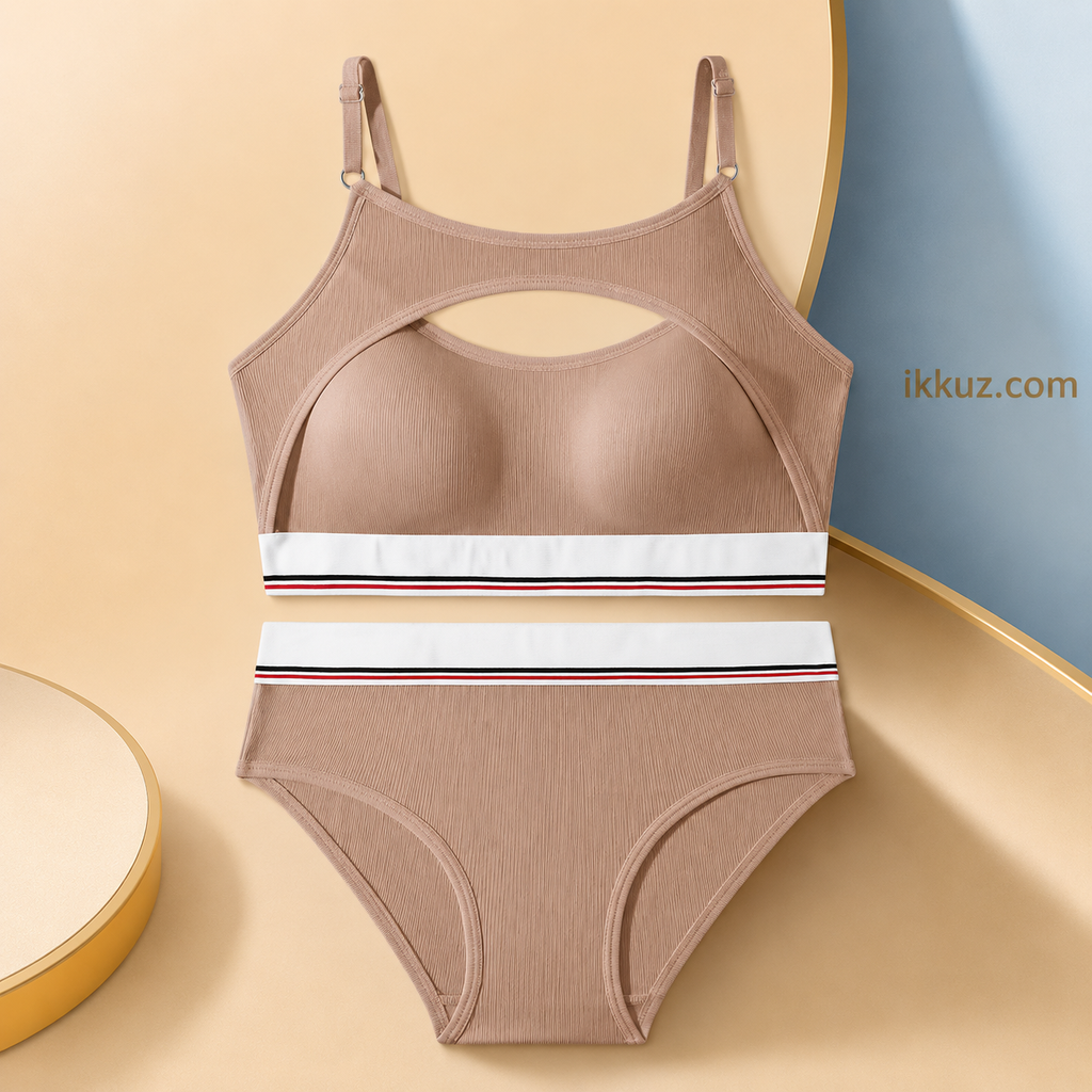 Women’s Premium ComfortFit Padded Bralette &amp; High-Waist Panty Set