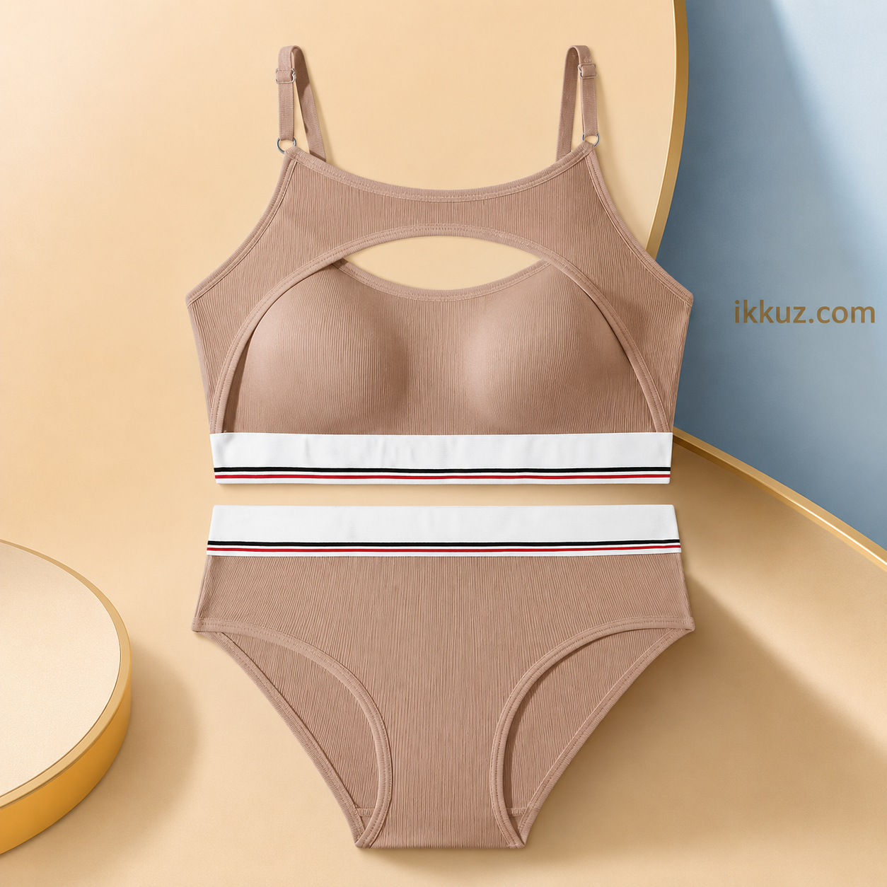 Women’s Premium ComfortFit Padded Bralette &amp; High-Waist Panty Set