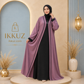 NEW ARRIVAL – Dubai Style Jacket Abaya | Pink &amp; Black