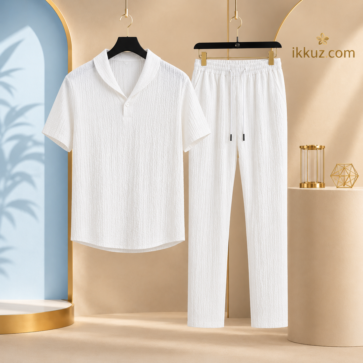 Men's Premium Popcorn Cotton Co-Ord Night Suit