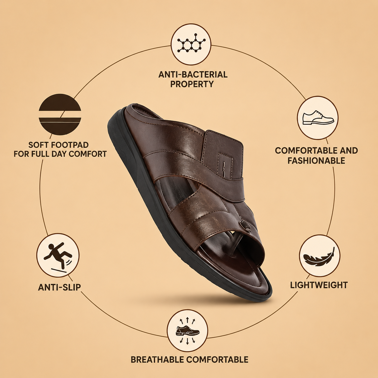 Elite Comfort Men's Premium Slide Sandals