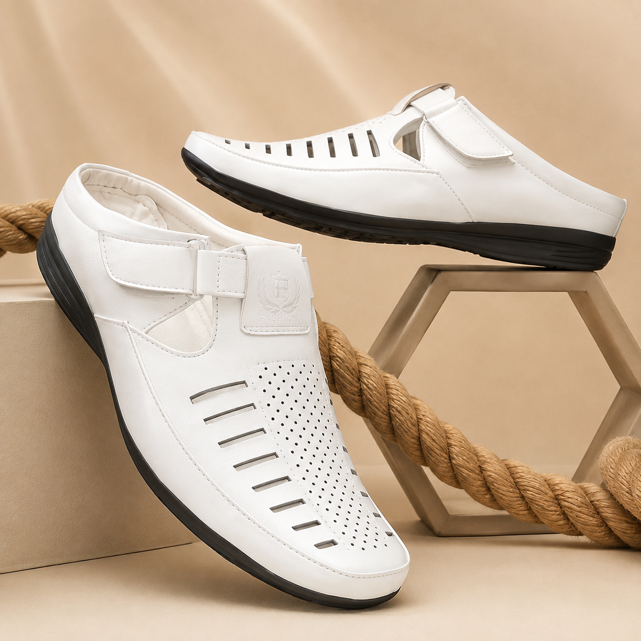 Premium Comfort Slip-On Back Open Casual Footwear for Men | Lightweight Everyday Wear