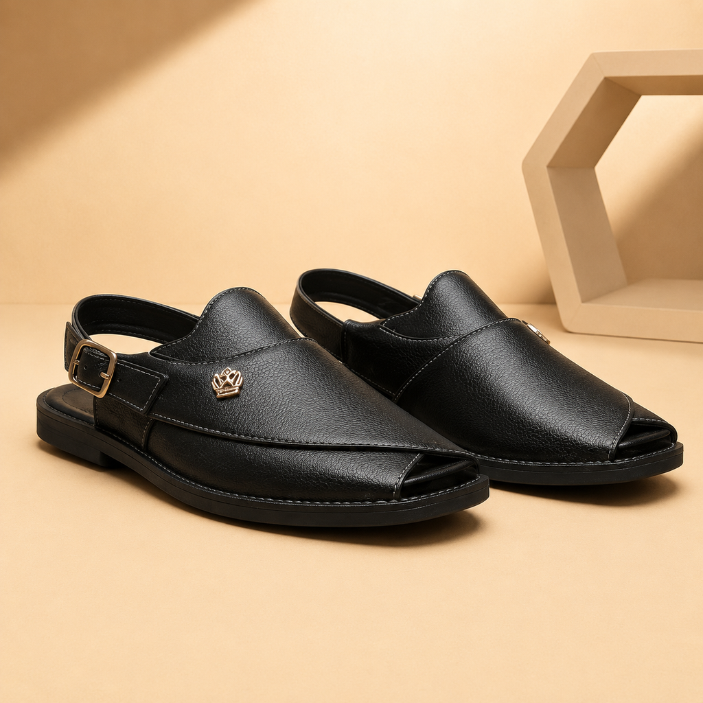 Premium Peshawari Slip-On Sandals for Men | Classic Ethnic &amp; Casual Comfort Footwear