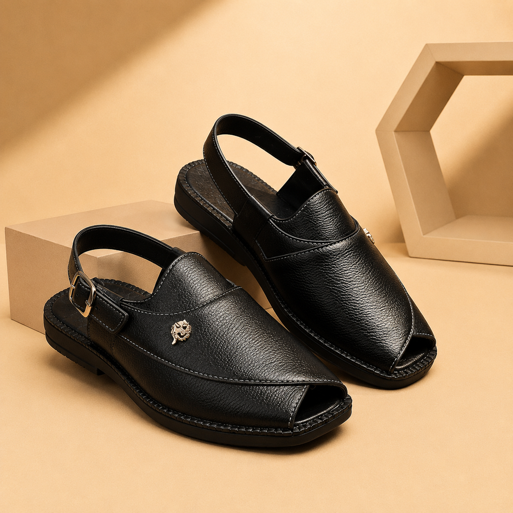 Premium Peshawari Slip-On Sandals for Men | Classic Ethnic &amp; Casual Comfort Footwear