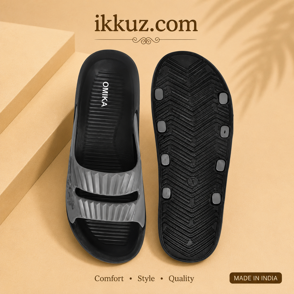 SportFlex Ultra Comfort EVA Sliders for Men | Lightweight Slip-On Sandals