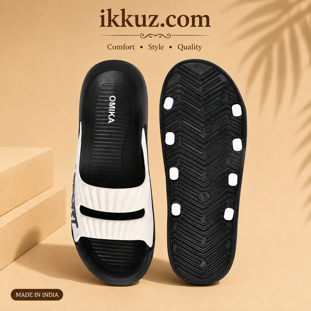 SportFlex Ultra Comfort EVA Sliders for Men | Lightweight Slip-On Sandals
