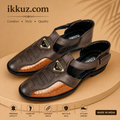 Elite Comfort Synthetic Leather Sandals for Men | Premium Casual &amp; Ethnic Footwear