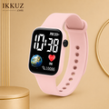 Digital Kids Smart Style LED Watch for Boys &amp; Girls | Unisex Square Digital Watch | Soft Silicone Strap | Casual Sports Wrist Watch | Birthday Gift for Kids | Black