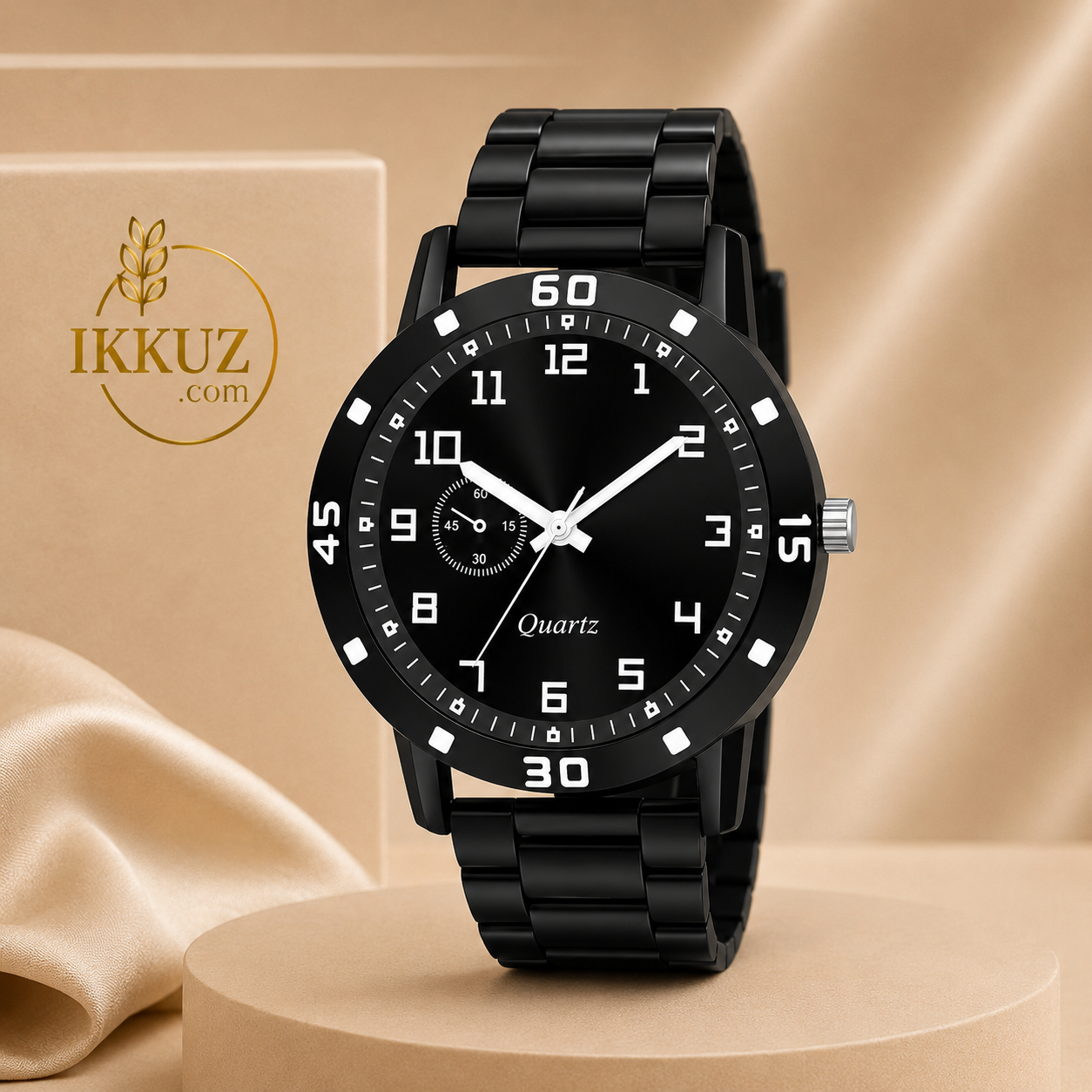 One Circle Men’s Stylish Analog Quartz Watch – Premium Rubber Strap Sports Wristwatch
