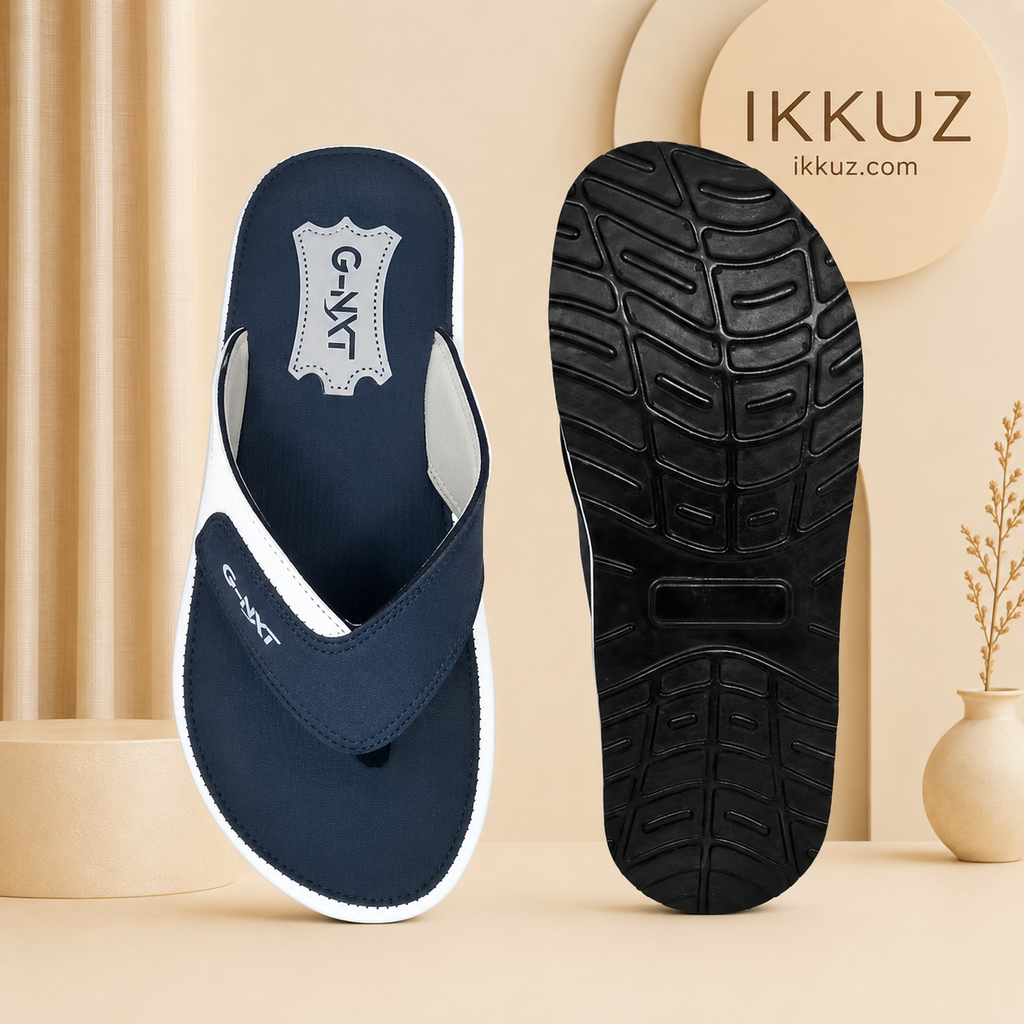 G-NXT ComfortMax Premium Men's Flip Flops | Ultra Soft Rubber Slip-On Slippers for Daily Wear