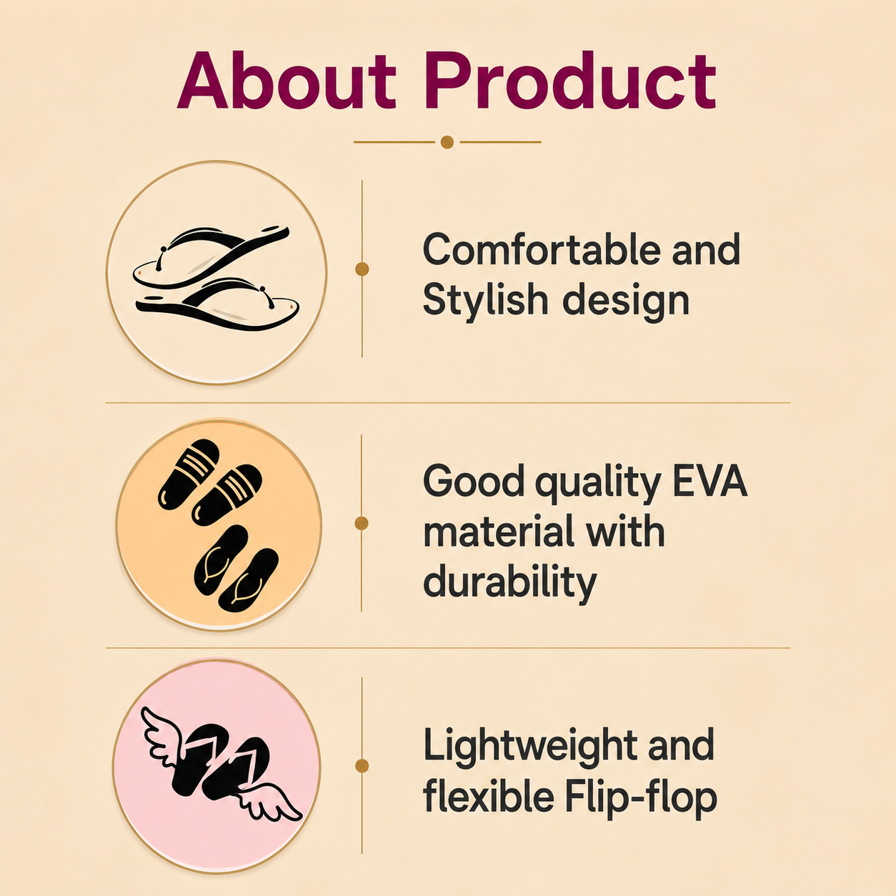 AcuComfort Pro Men's Acupressure EVA Slippers | Lightweight Massage Flip Flops for Everyday Comfort