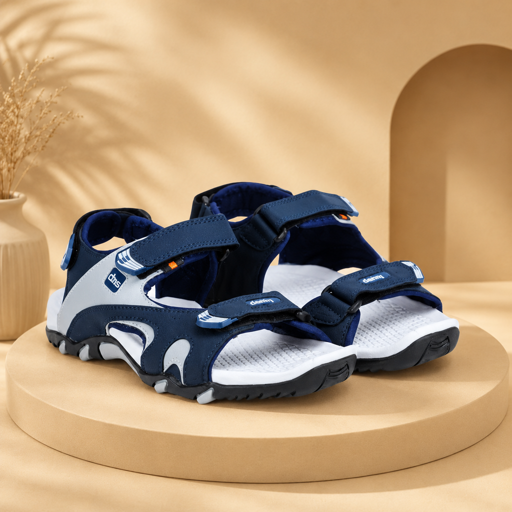 Density TrekPro Men's Sports Sandals | Lightweight Phylon Sole Adjustable Velcro Casual Outdoor Sandals