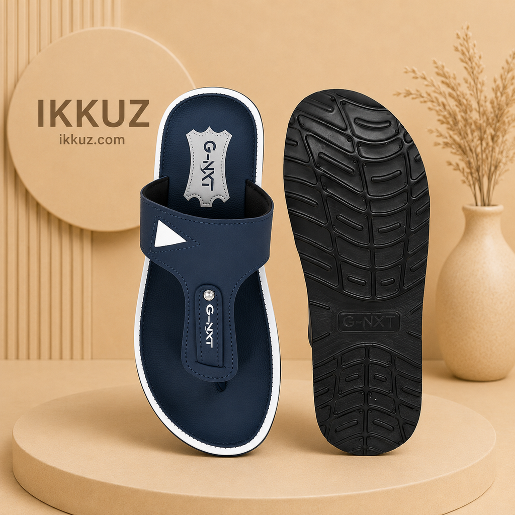 IS ComfortFlex Men's Flip Flops | Lightweight TPR Slip-On Slippers for Everyday Comfort
