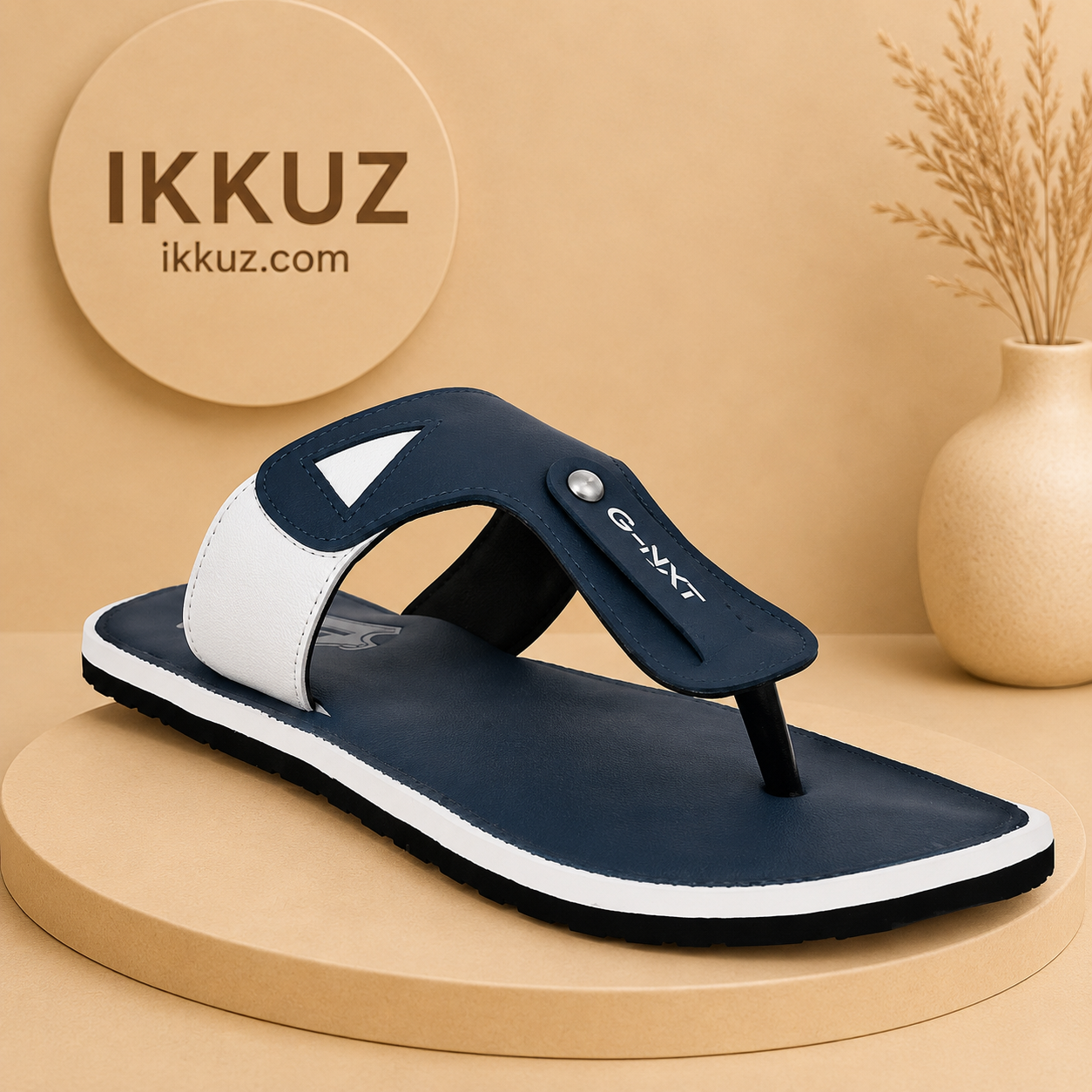 IS ComfortFlex Men's Flip Flops | Lightweight TPR Slip-On Slippers for Everyday Comfort