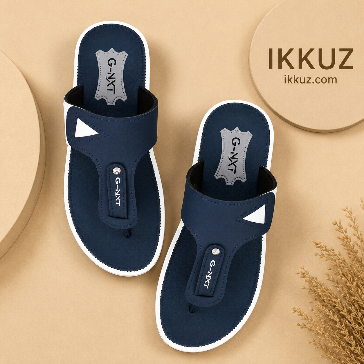 IS ComfortFlex Men's Flip Flops | Lightweight TPR Slip-On Slippers for Everyday Comfort