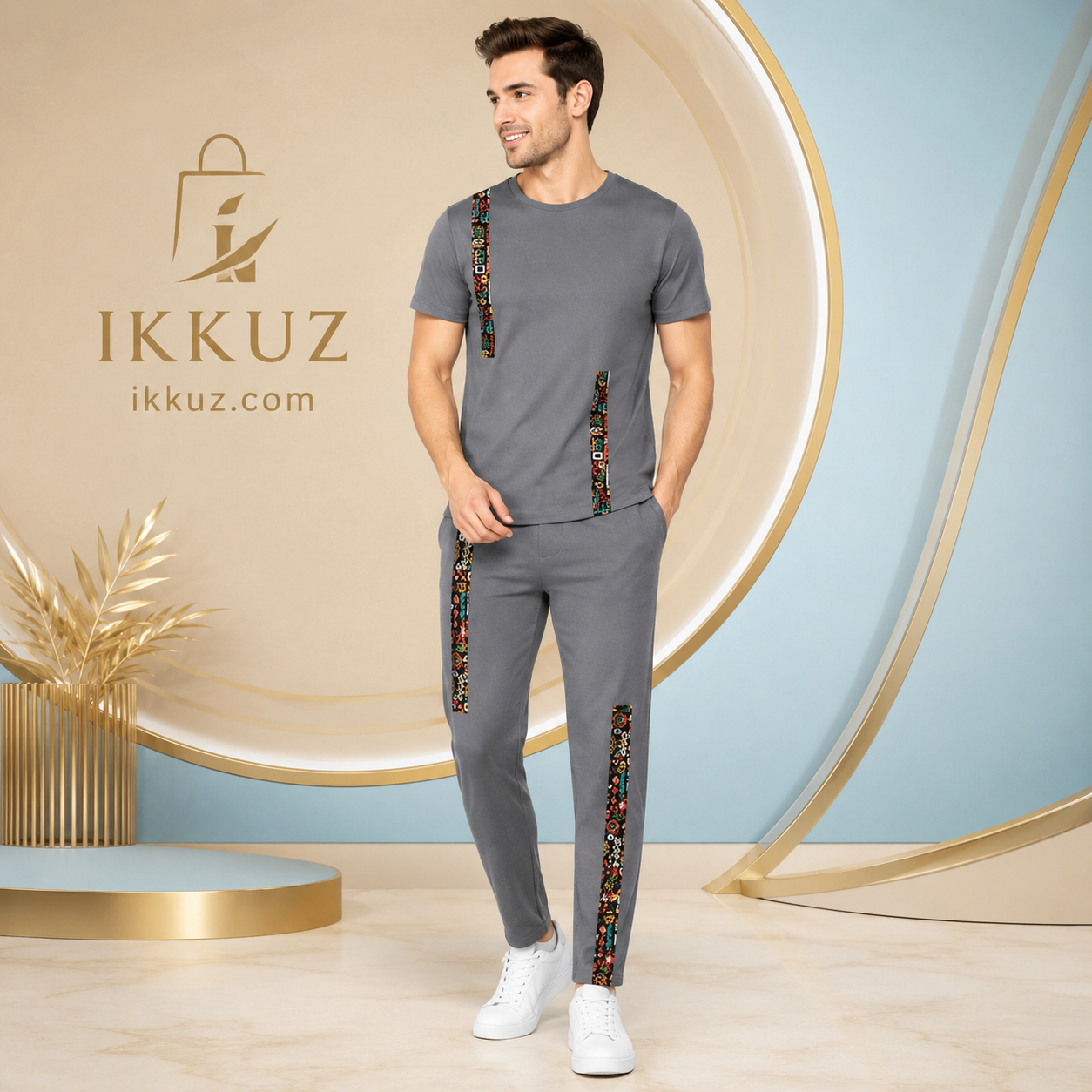 Men's Premium Cotton Blend Night Suit | Checked Half Sleeve T-Shirt &amp; Pyjama Set | Soft Comfortable Sleep &amp; Lounge Wear