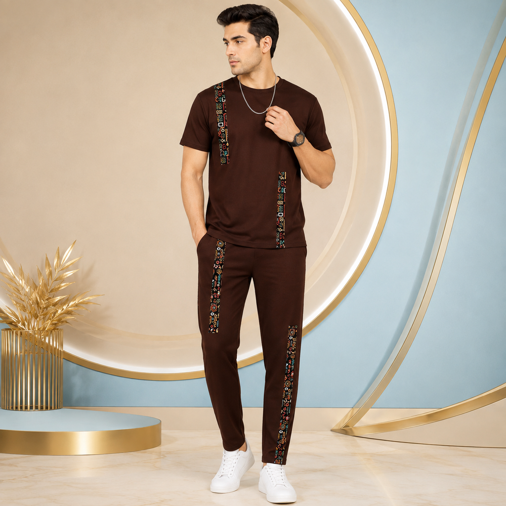 Men's Premium Cotton Blend Night Suit | Checked Half Sleeve T-Shirt &amp; Pyjama Set | Soft Comfortable Sleep &amp; Lounge Wear