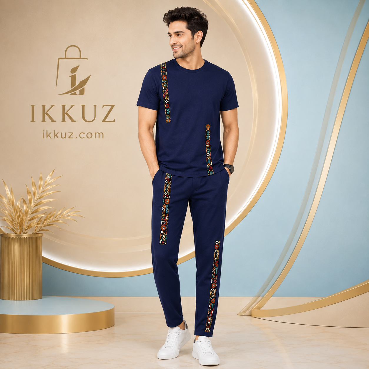 Men's Premium Cotton Blend Night Suit | Checked Half Sleeve T-Shirt &amp; Pyjama Set | Soft Comfortable Sleep &amp; Lounge Wear