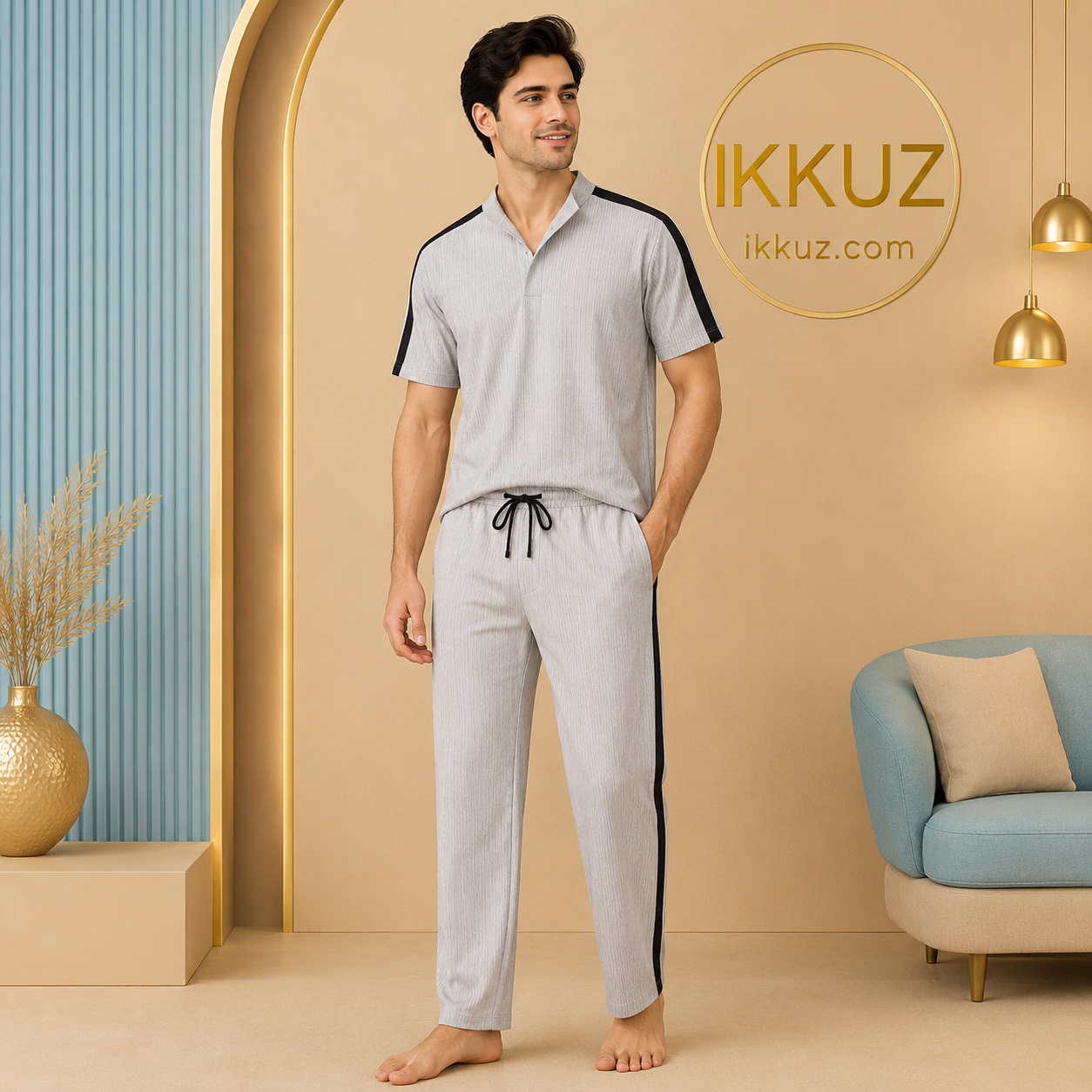 Men's Premium Cotton Blend Nightsuit