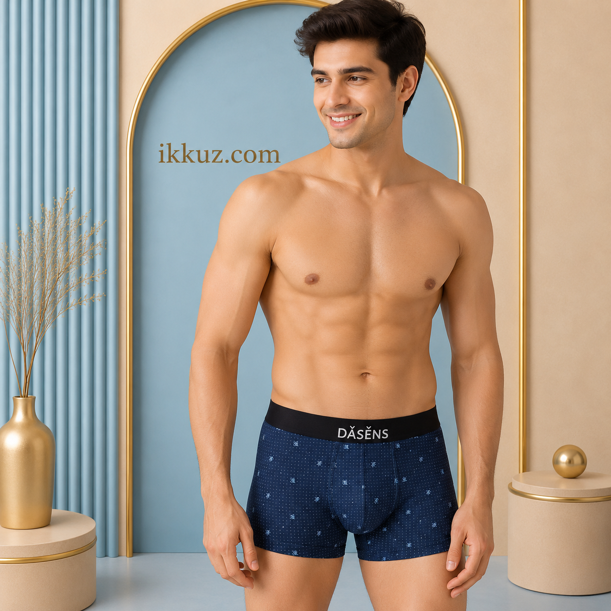 Premium Men's Silk Blend Printed Trunk Briefs | Anti-Bacterial Super Soft Stretchable Innerwear | Comfortable Daily Wear | Pack of 4