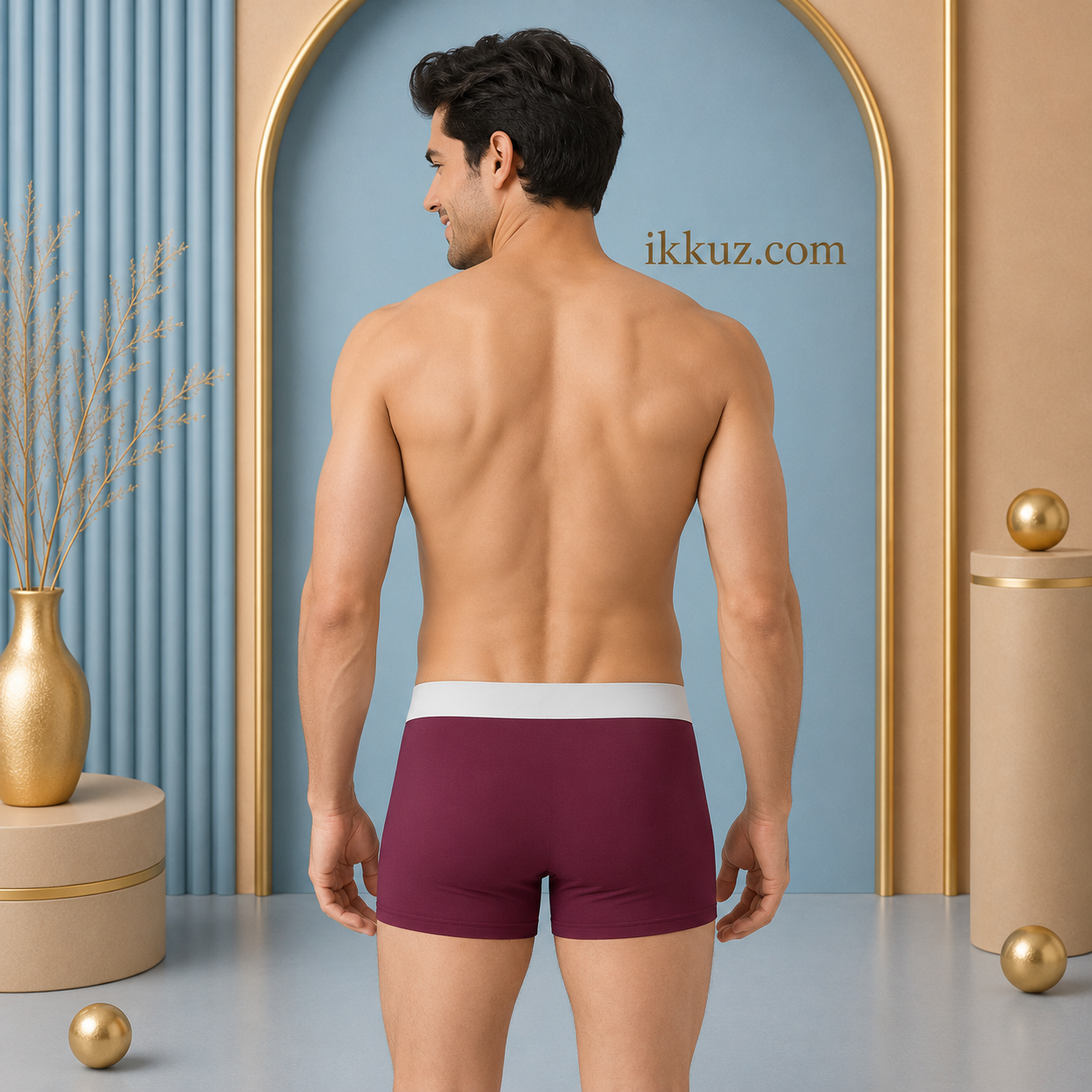 JICKS Premium Men's Ultra-Comfort Nylon Boxer Trunks | Anti-Bacterial Stretchable Innerwear | Soft Breathable Regular Fit | Pack of 4