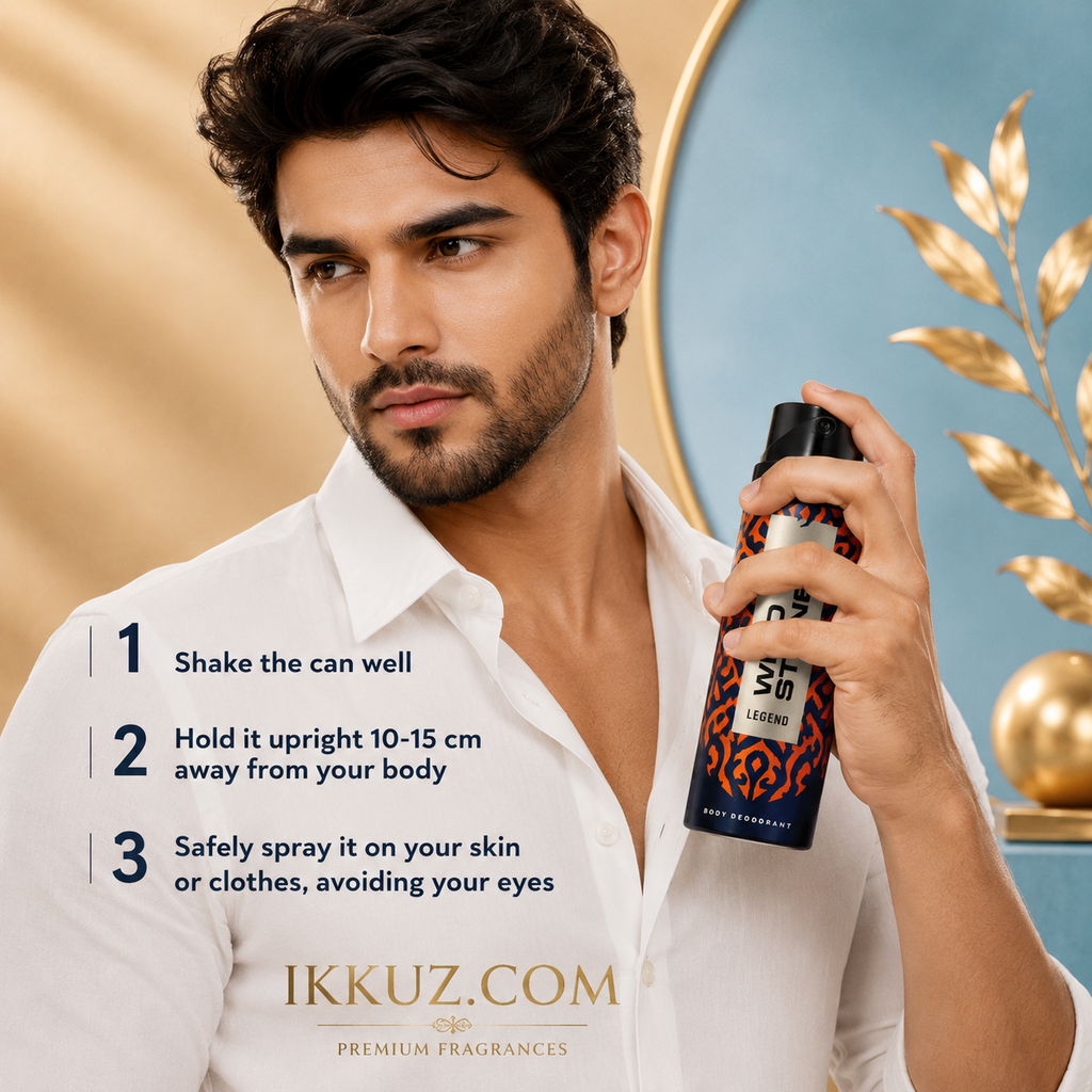 Wild Stone Legend Men’s Deodorant Body Spray – 225ml × 2 | Long Lasting Masculine Fragrance