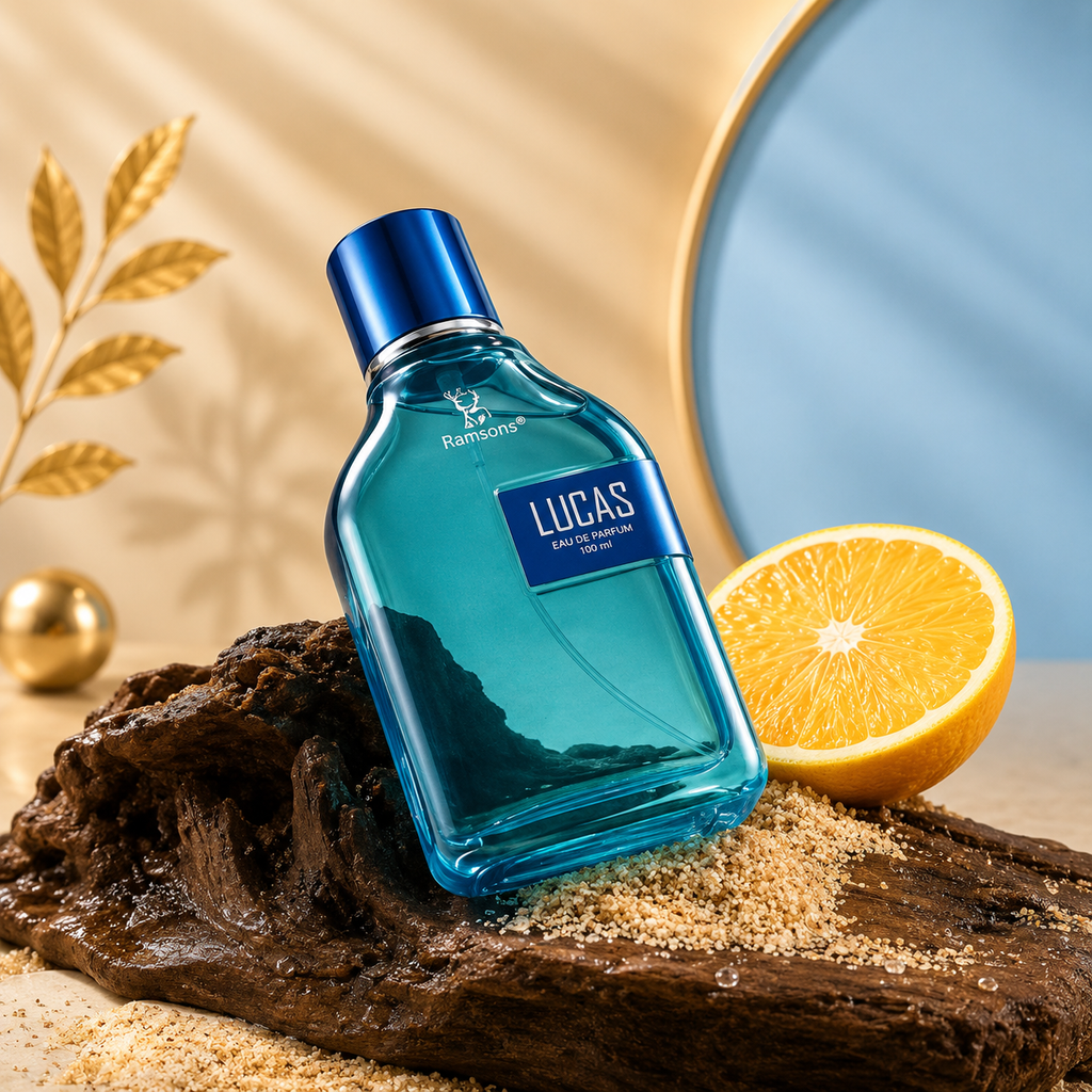 Ramsons Lucas Eau de Parfum for Men – 100ml | Citrus, Aqua &amp; Woody Long-Lasting Fragrance