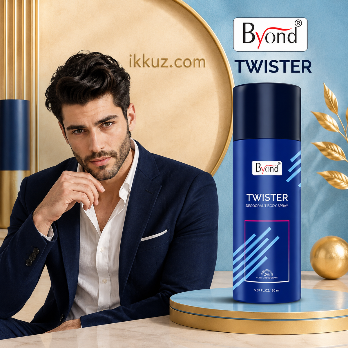 Byond Twister Gas Deodorant Spray for Men &amp; Women – 150ml | Long-Lasting Freshness