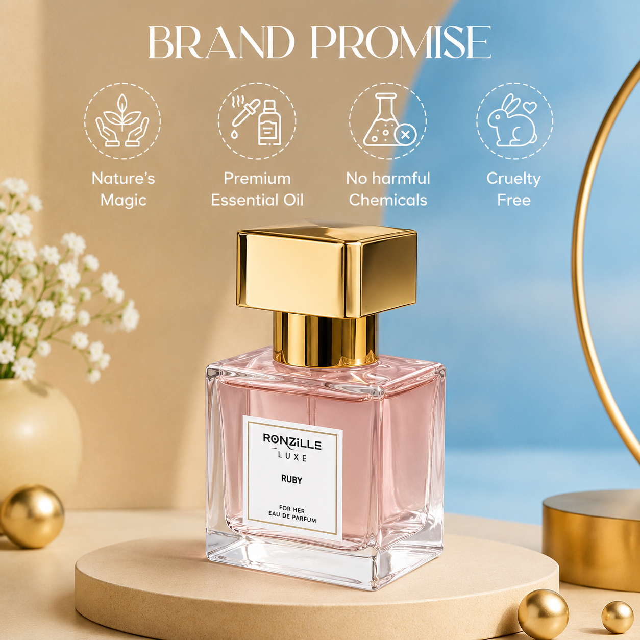 Ronzille Women Ruby Eau De Perfume 30ml | Long Lasting Elegant Fragrance for Women