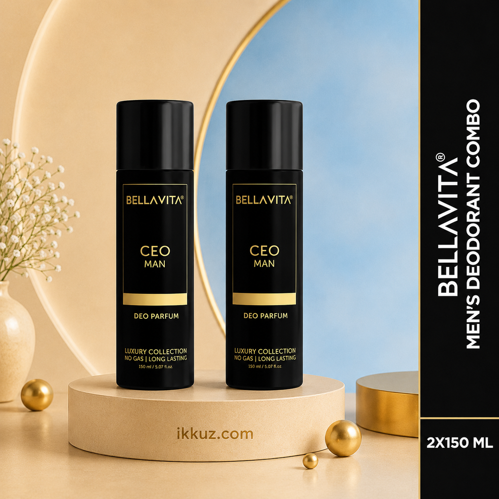 Bella Vita Luxury CEO MAN Deo Parfum for Men 150ml Pack of 2 | Long Lasting No Gas Body Perfume
