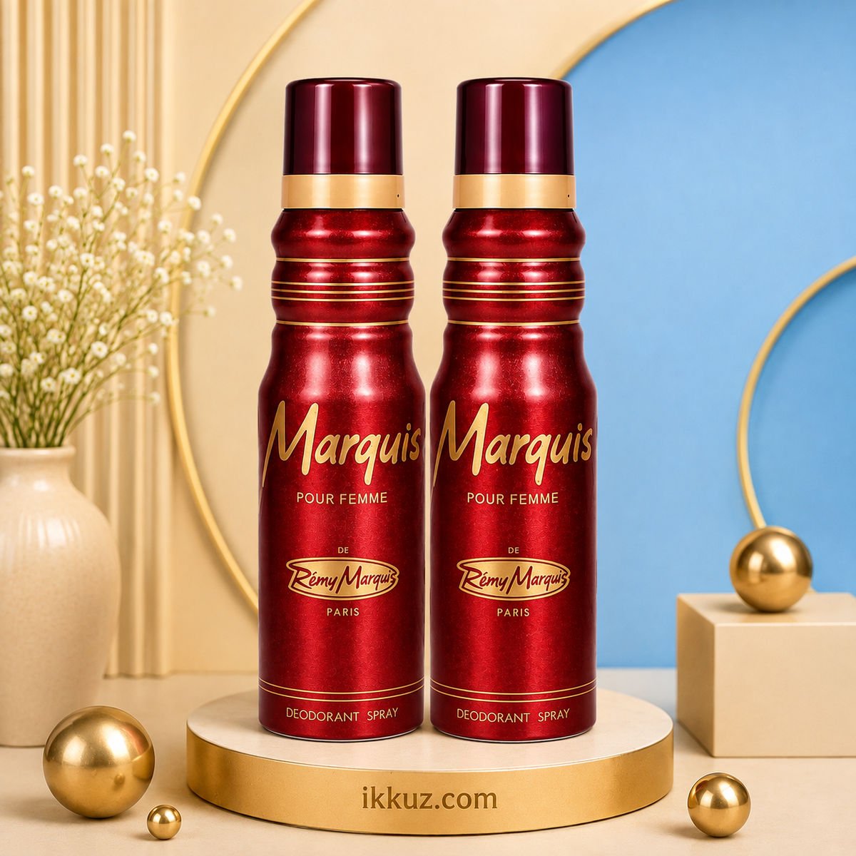 Rimy Marquis Red Unisex Deodorant 175ml Pack of 2 | Fruity Fragrance | Long-Lasting Freshness