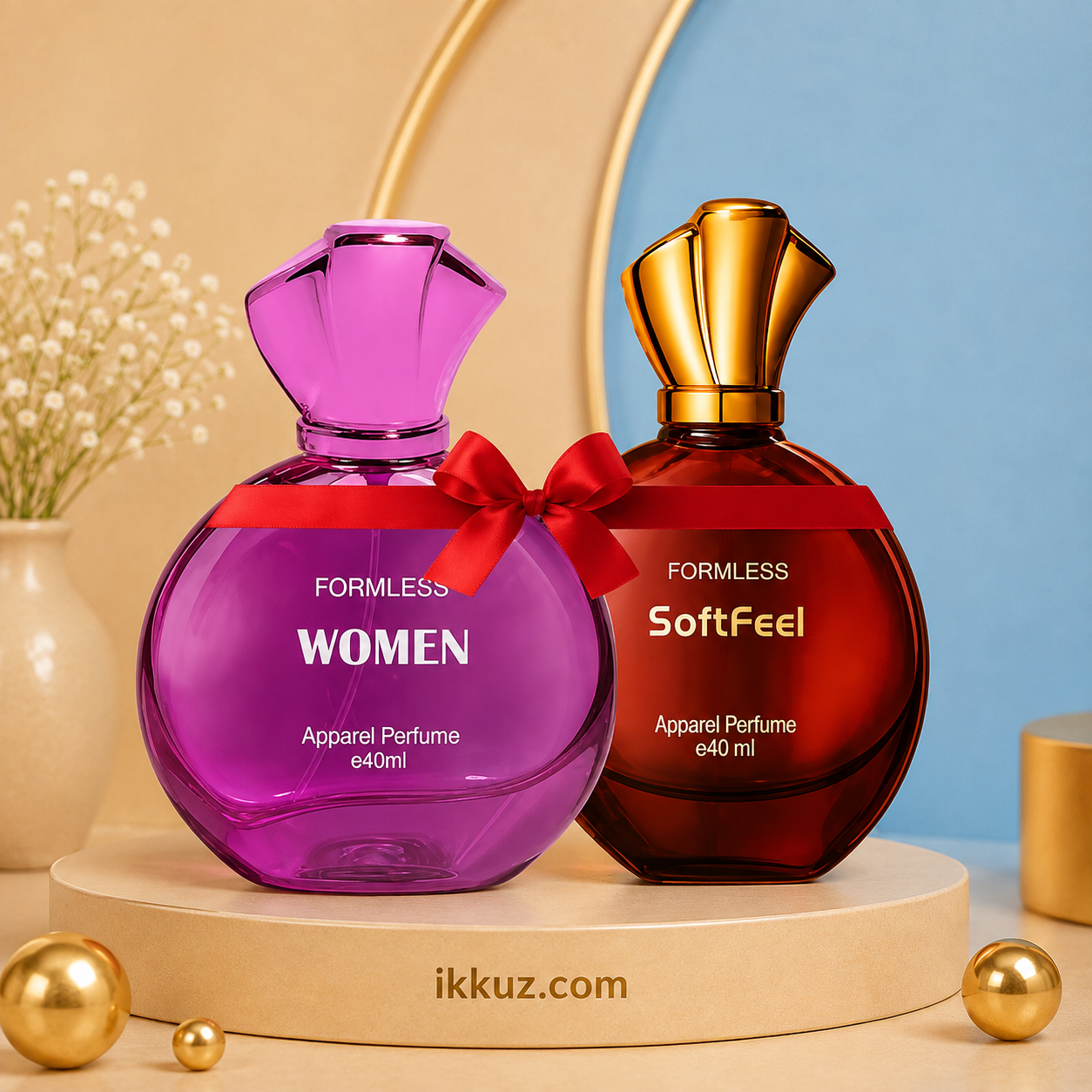 Formless Women &amp; SoftFeel 40ml Each Combo Pack of 2 | Unisex Apparel Perfume | Long-Lasting Fragrance