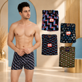 Premium Printed Cotton Men's Trunks – Combo Pack of 4