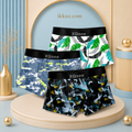 Premium Men's Modern Classic Printed Trunks | Soft Stretchable Nylon Boxer Briefs | Comfortable Everyday Innerwear | Pack of 3