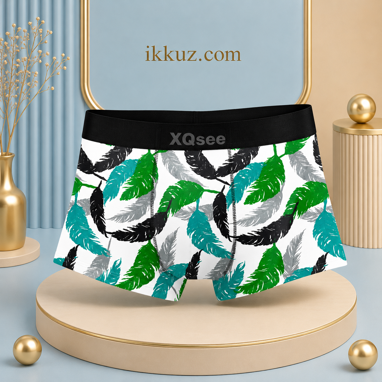 Premium Men's Modern Classic Printed Trunks | Soft Stretchable Nylon Boxer Briefs | Comfortable Everyday Innerwear | Pack of 3