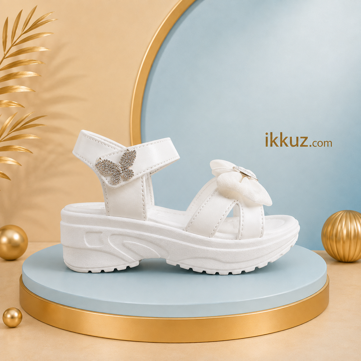 Girls Elegant Party Wear Sandals – Stylish Kids Occasion Footwear