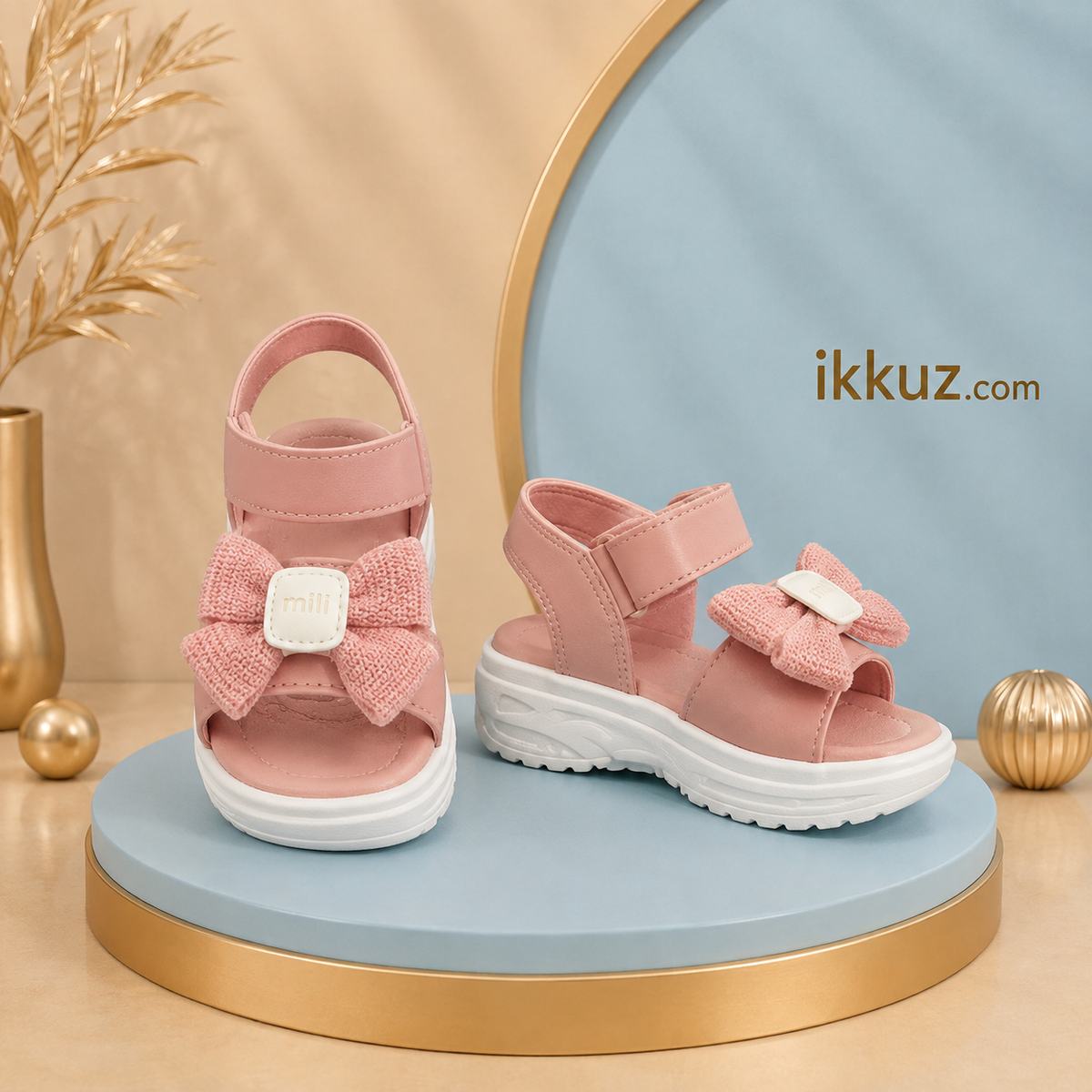 Girls Elegant Party Wear Sandals – Stylish Kids Occasion Footwear