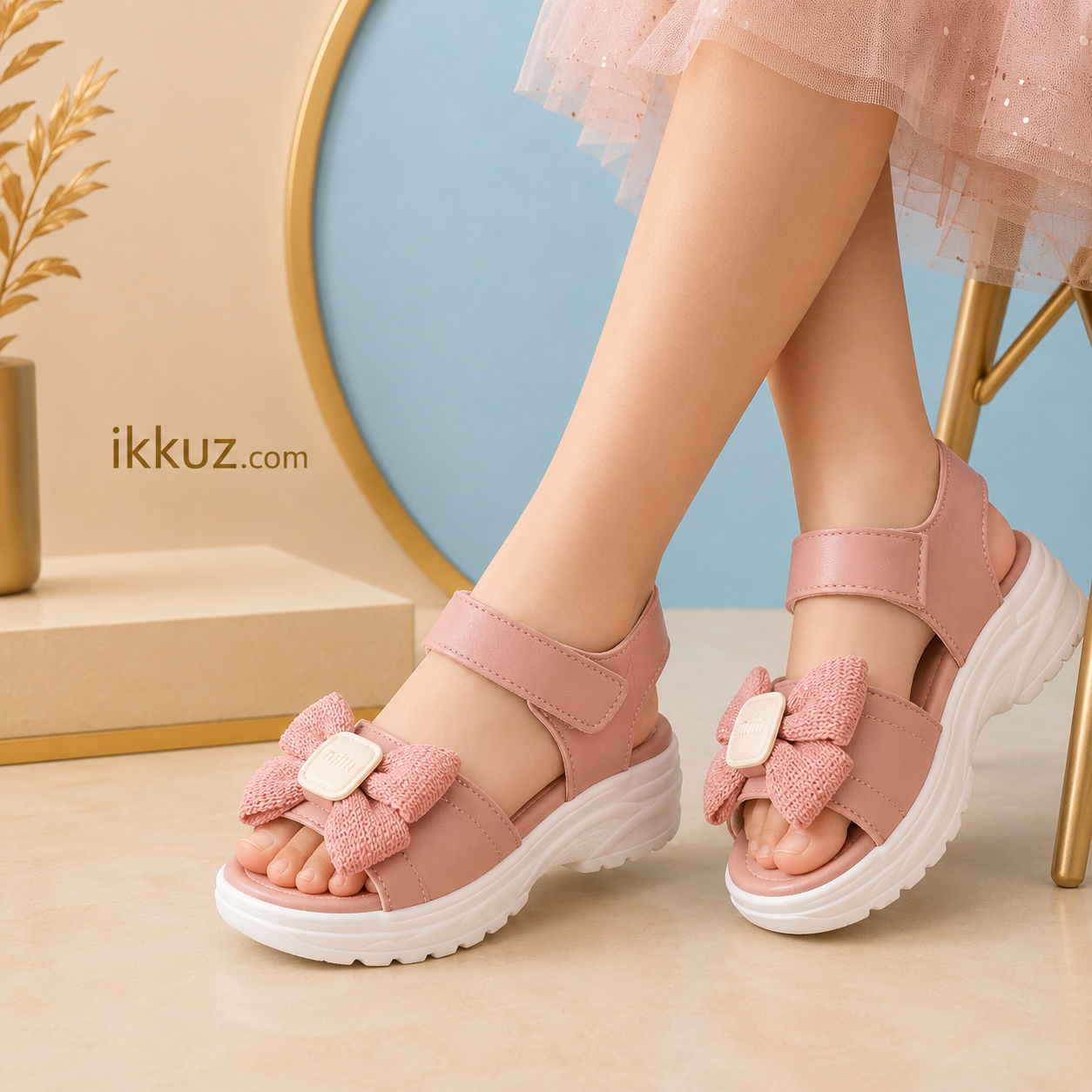 Girls Elegant Party Wear Sandals – Stylish Kids Occasion Footwear